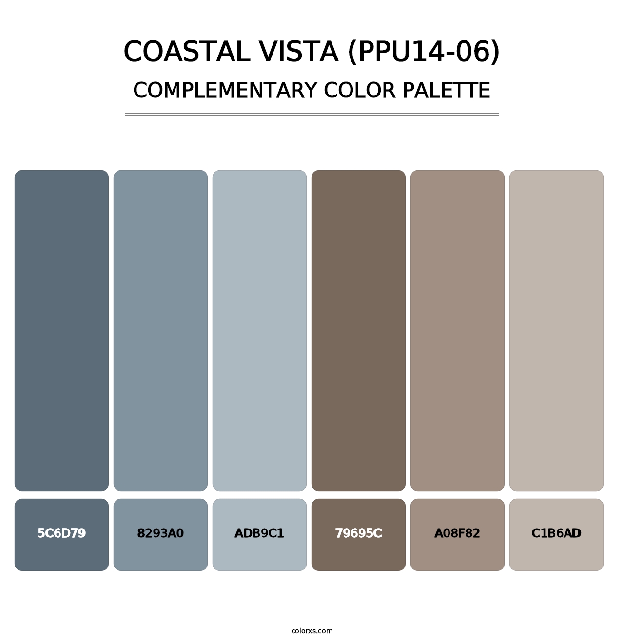Coastal Vista (PPU14-06) - Complementary Color Palette