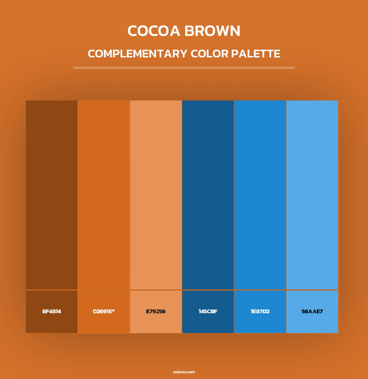 Cocoa Brown - Complementary Color Palette