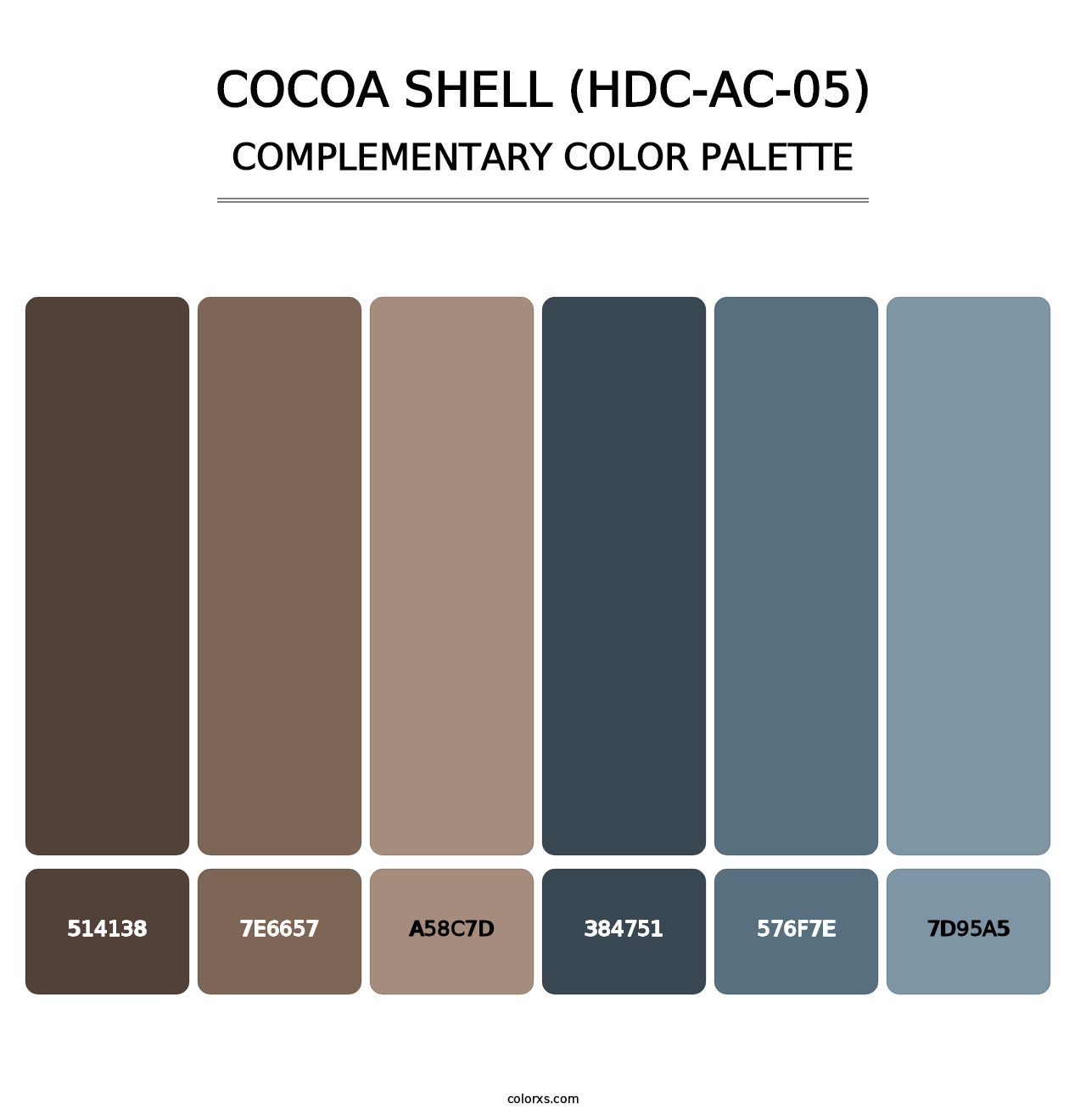 Cocoa Shell (HDC-AC-05) - Complementary Color Palette