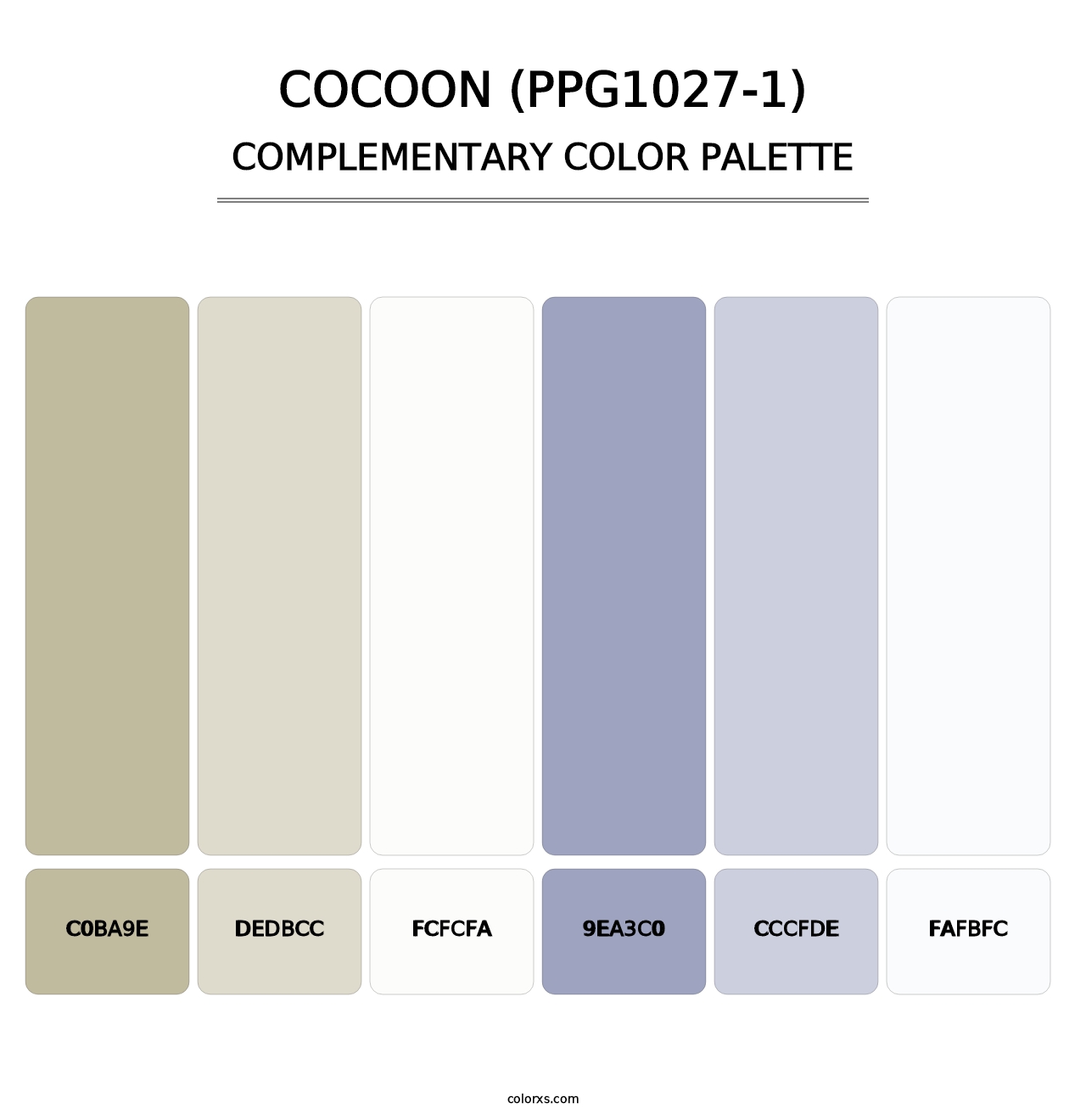 Cocoon (PPG1027-1) - Complementary Color Palette