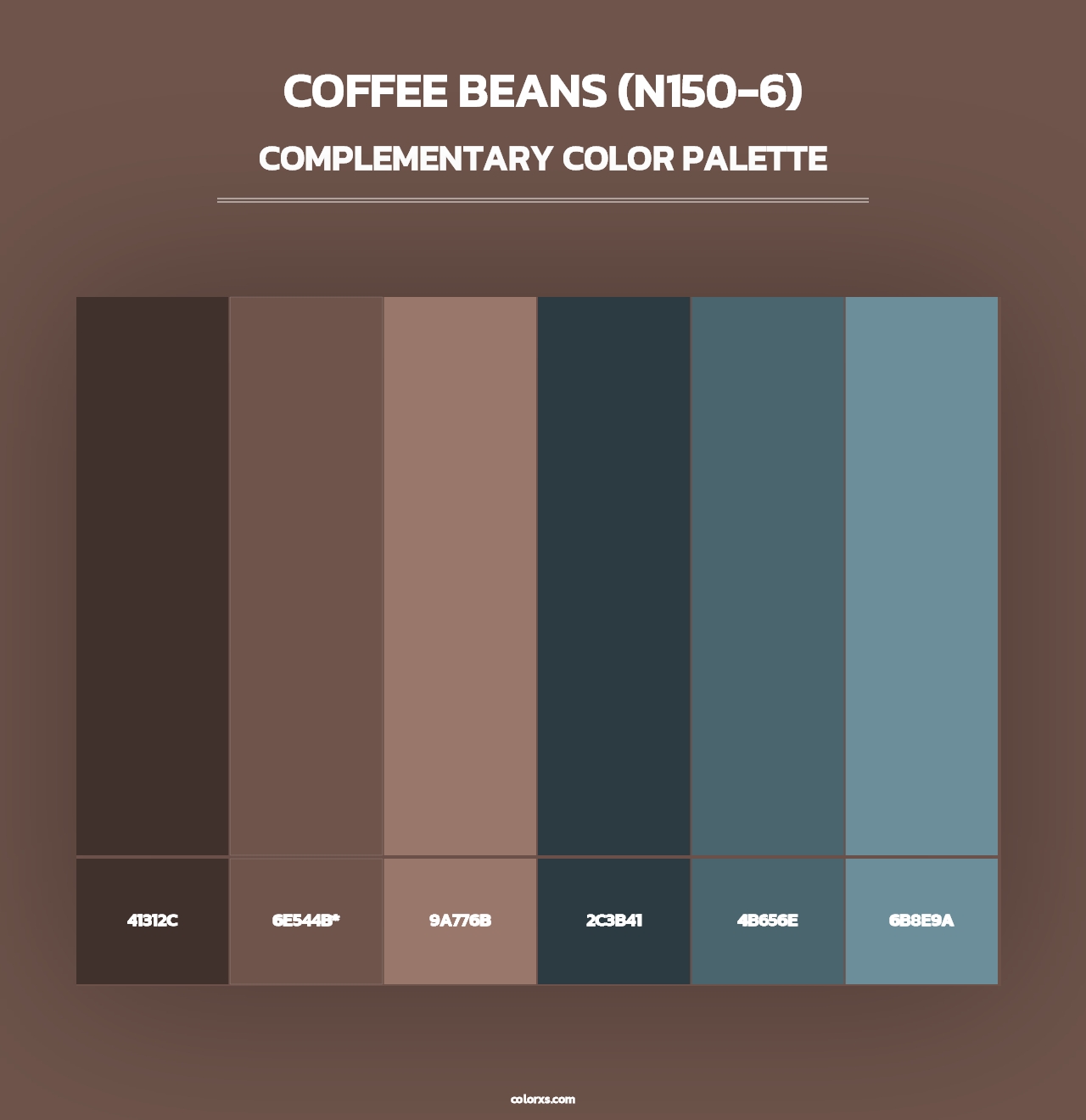 Coffee Beans (N150-6) - Complementary Color Palette