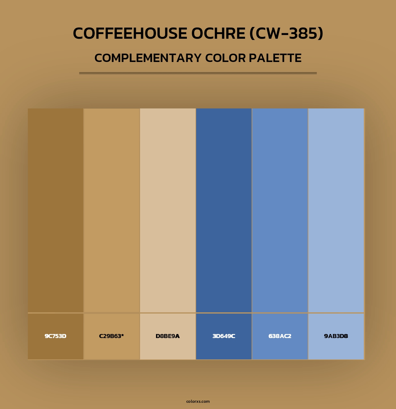 Coffeehouse Ochre (CW-385) - Complementary Color Palette