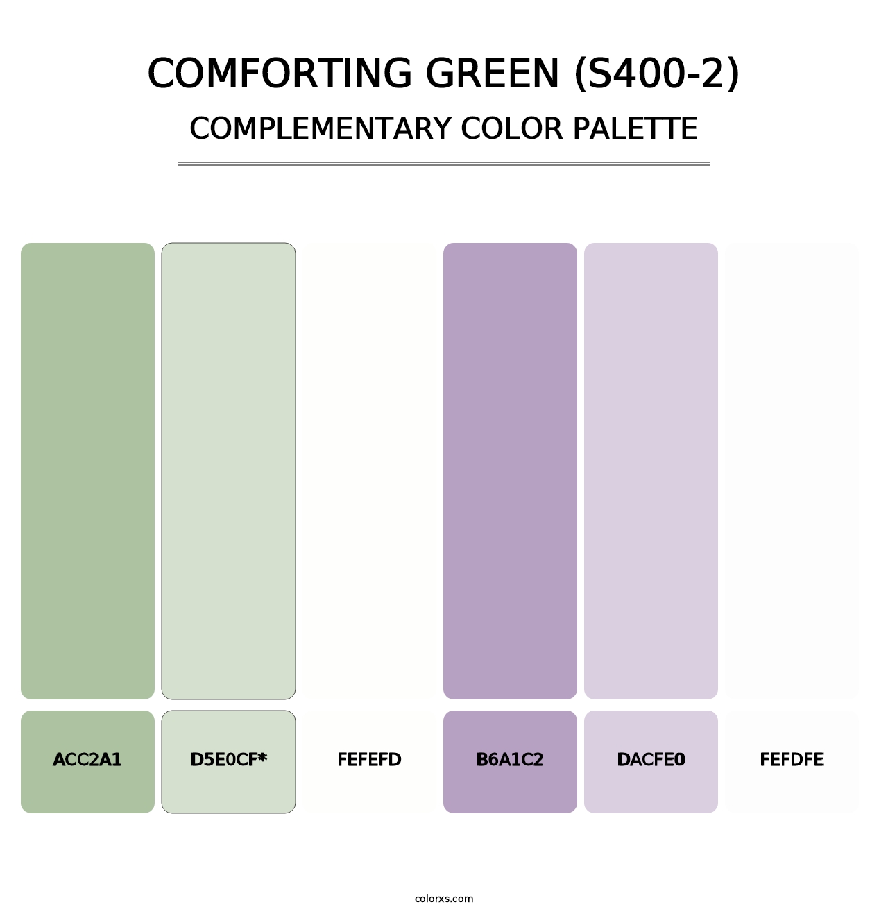 Comforting Green (S400-2) - Complementary Color Palette