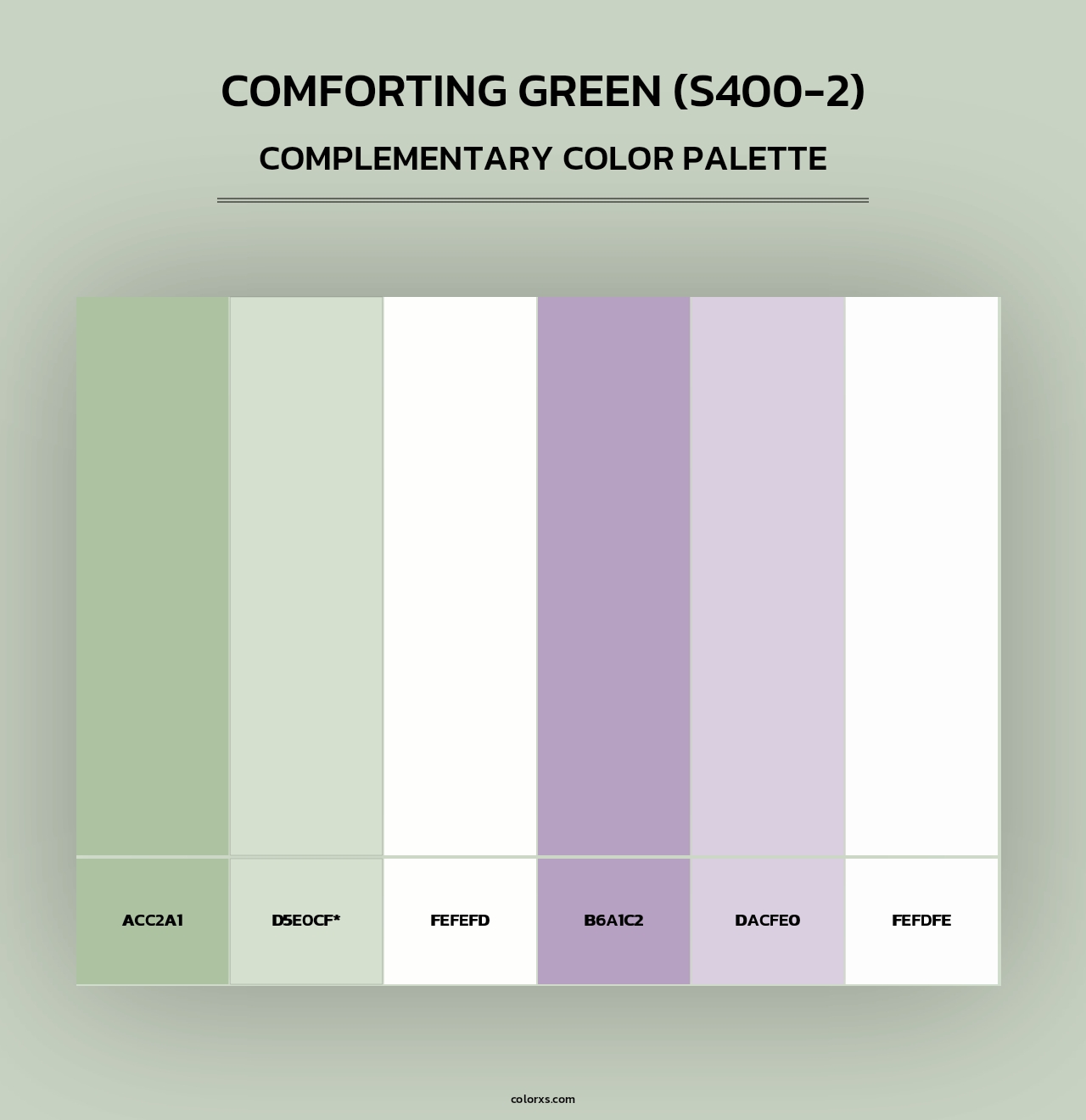 Comforting Green (S400-2) - Complementary Color Palette