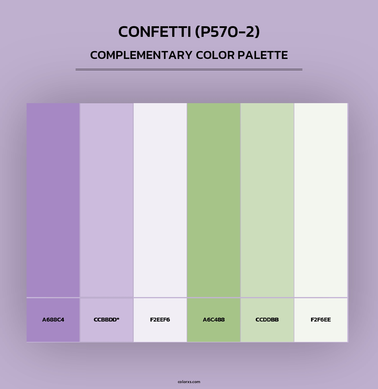 Confetti (P570-2) - Complementary Color Palette