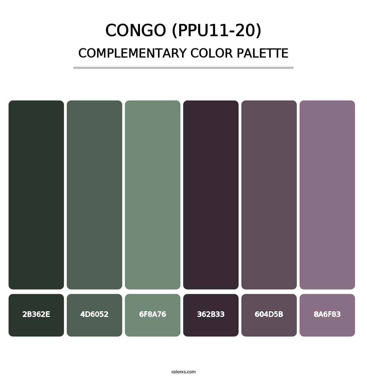 Congo (PPU11-20) - Complementary Color Palette