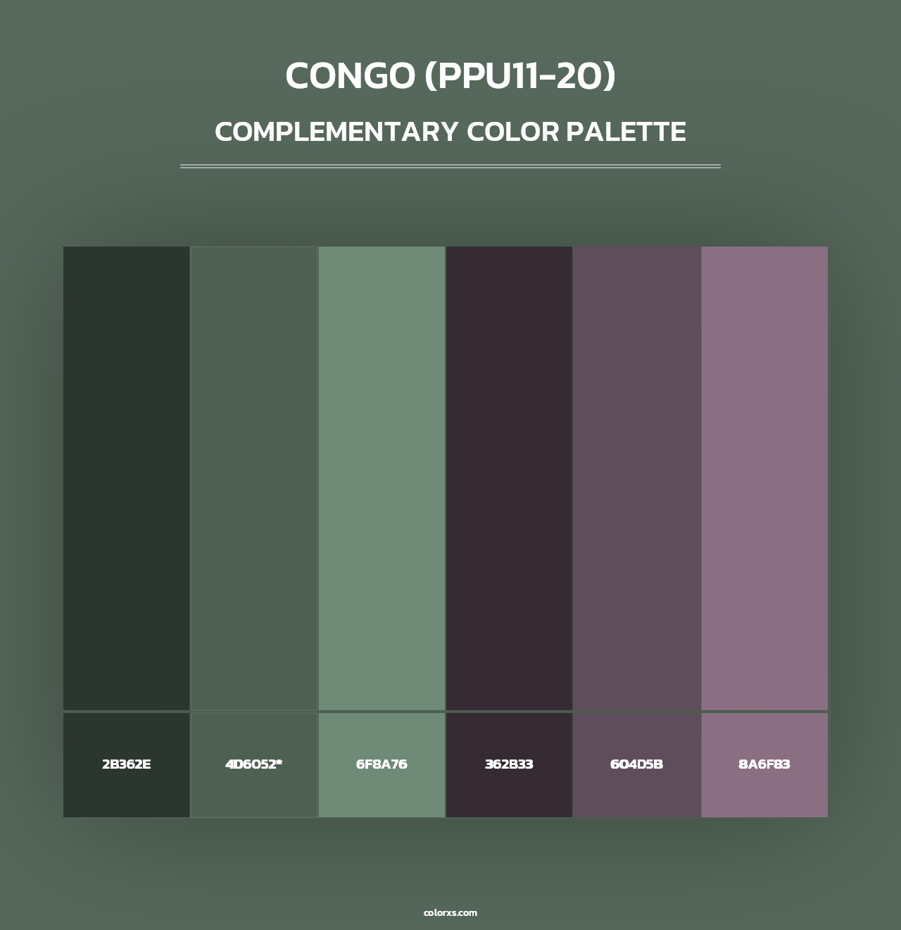 Congo (PPU11-20) - Complementary Color Palette