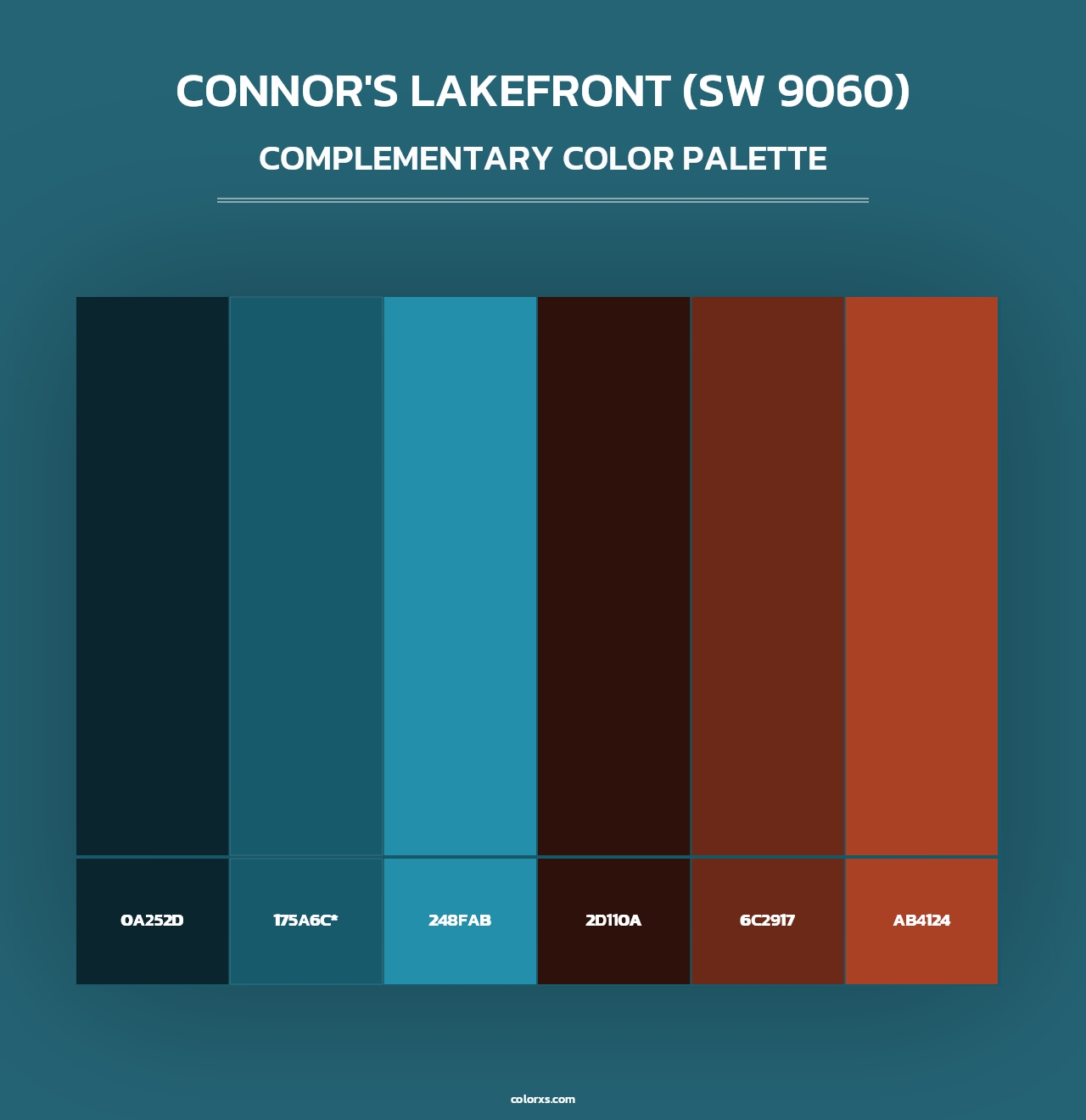 Connor's Lakefront (SW 9060) - Complementary Color Palette