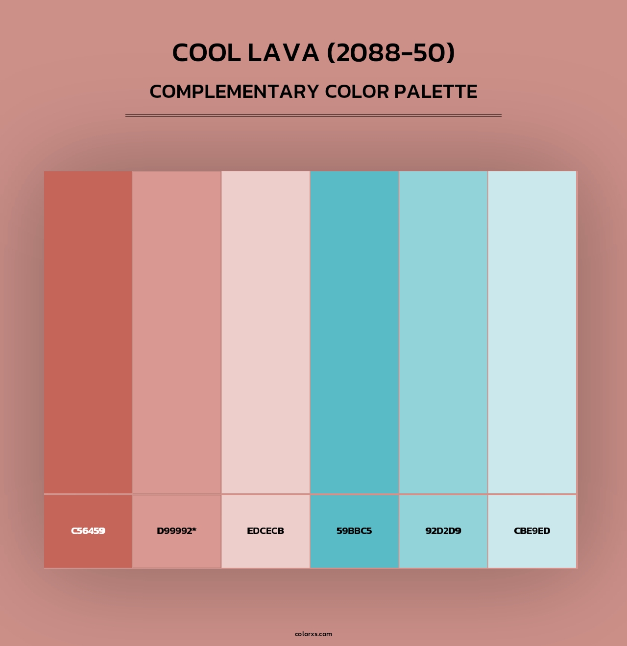 Cool Lava (2088-50) - Complementary Color Palette