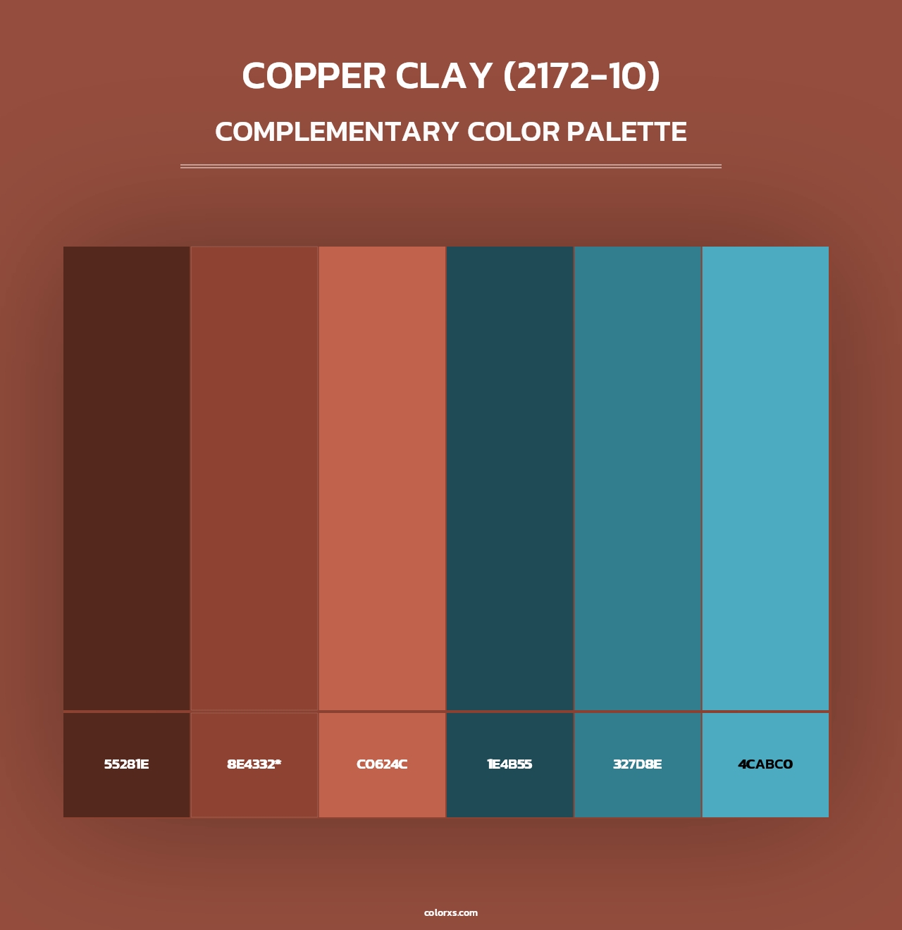 Copper Clay (2172-10) - Complementary Color Palette