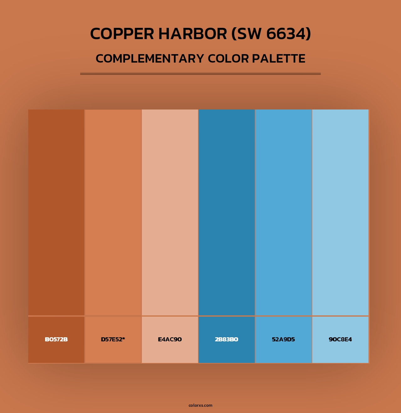Copper Harbor (SW 6634) - Complementary Color Palette