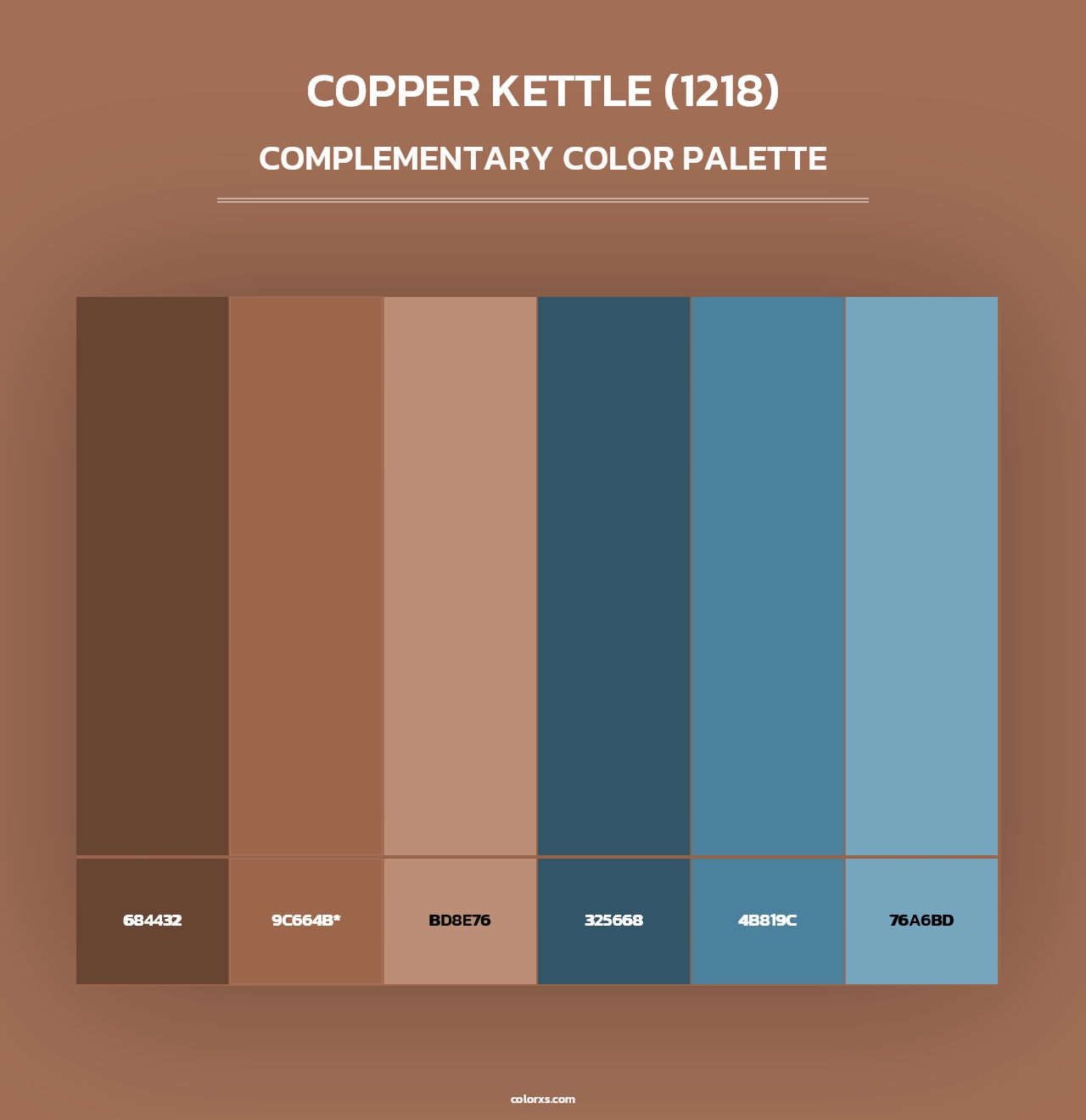 Copper Kettle (1218) - Complementary Color Palette