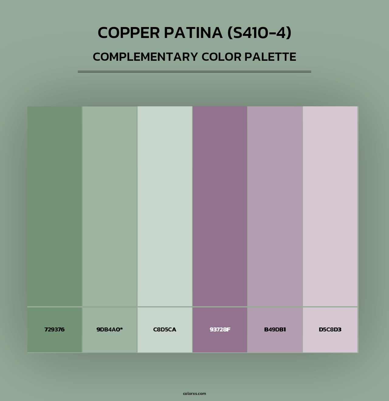 Copper Patina (S410-4) - Complementary Color Palette