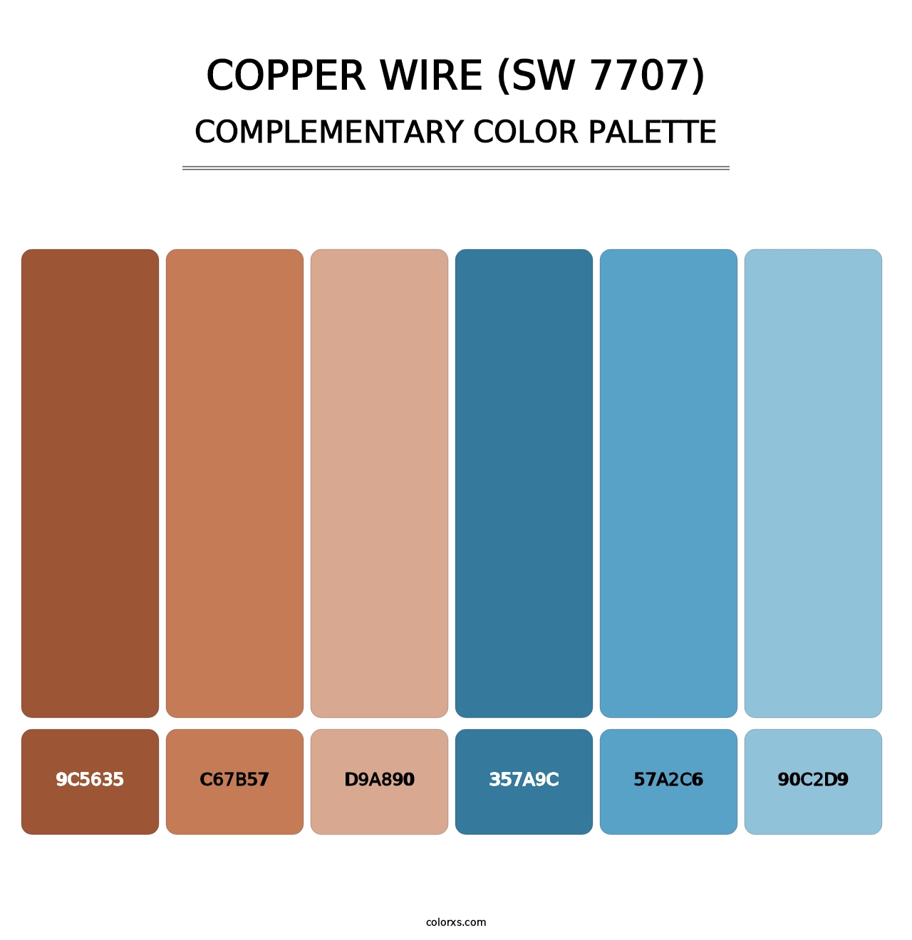 Copper Wire (SW 7707) - Complementary Color Palette