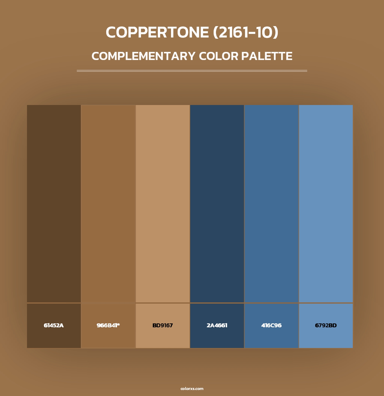 Coppertone (2161-10) - Complementary Color Palette