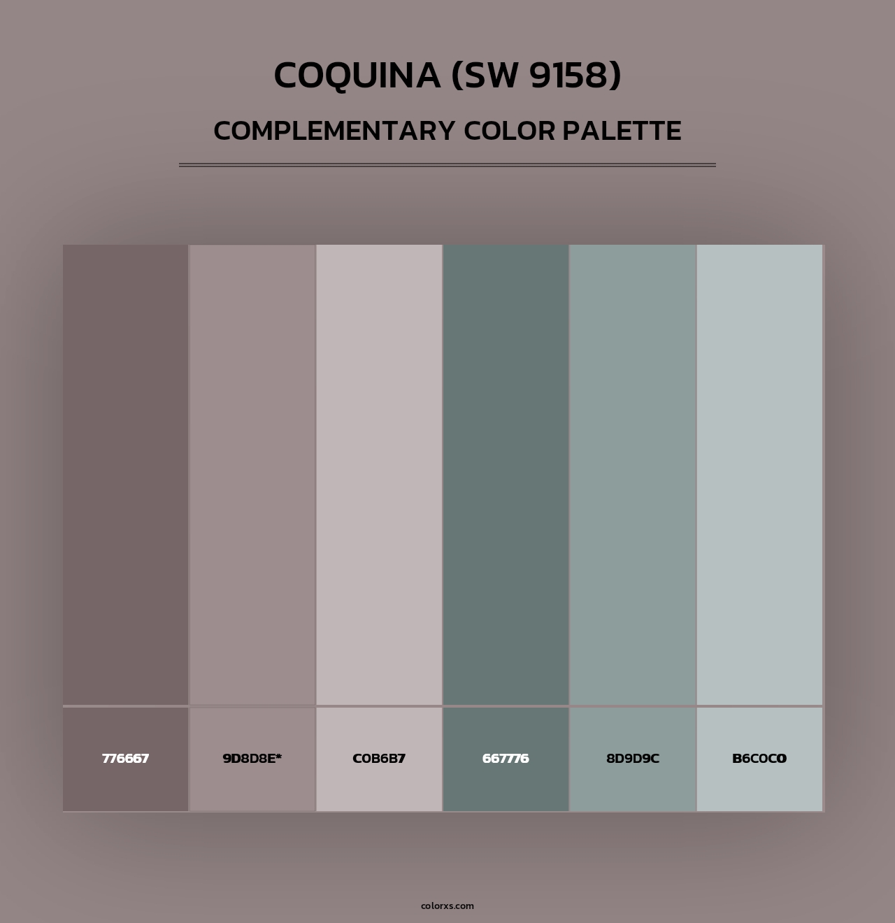 Coquina (SW 9158) - Complementary Color Palette