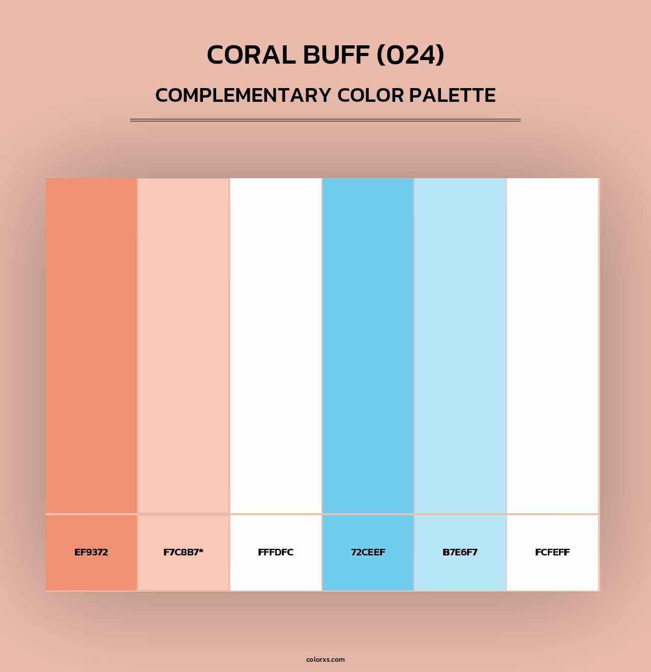 Coral Buff (024) - Complementary Color Palette