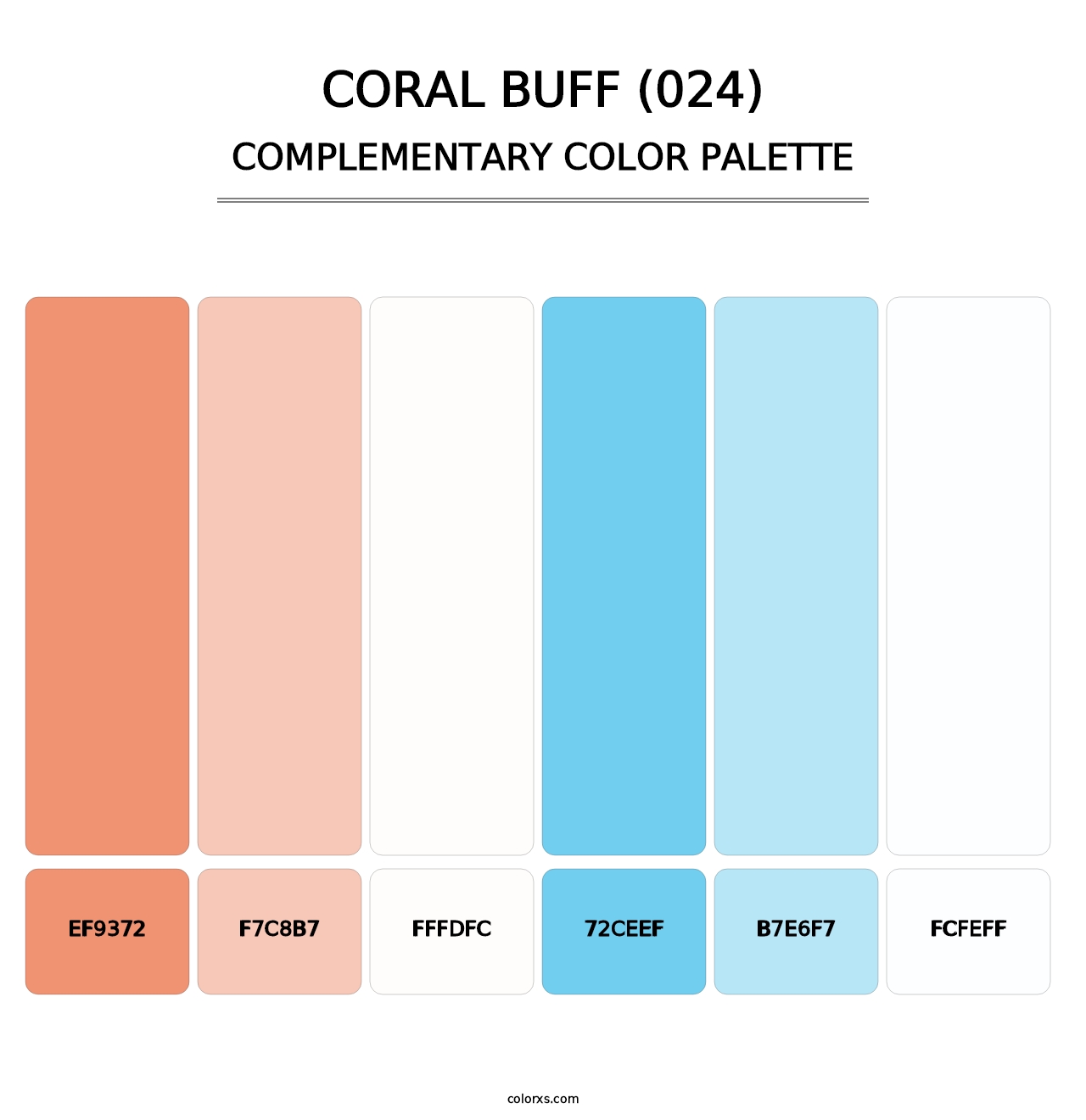 Coral Buff (024) - Complementary Color Palette