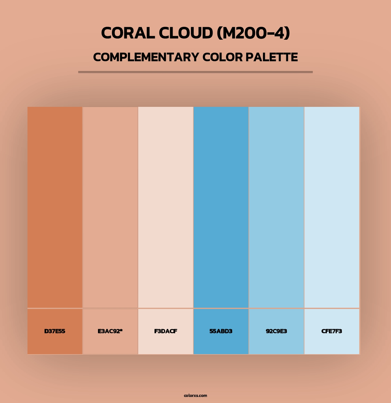 Coral Cloud (M200-4) - Complementary Color Palette