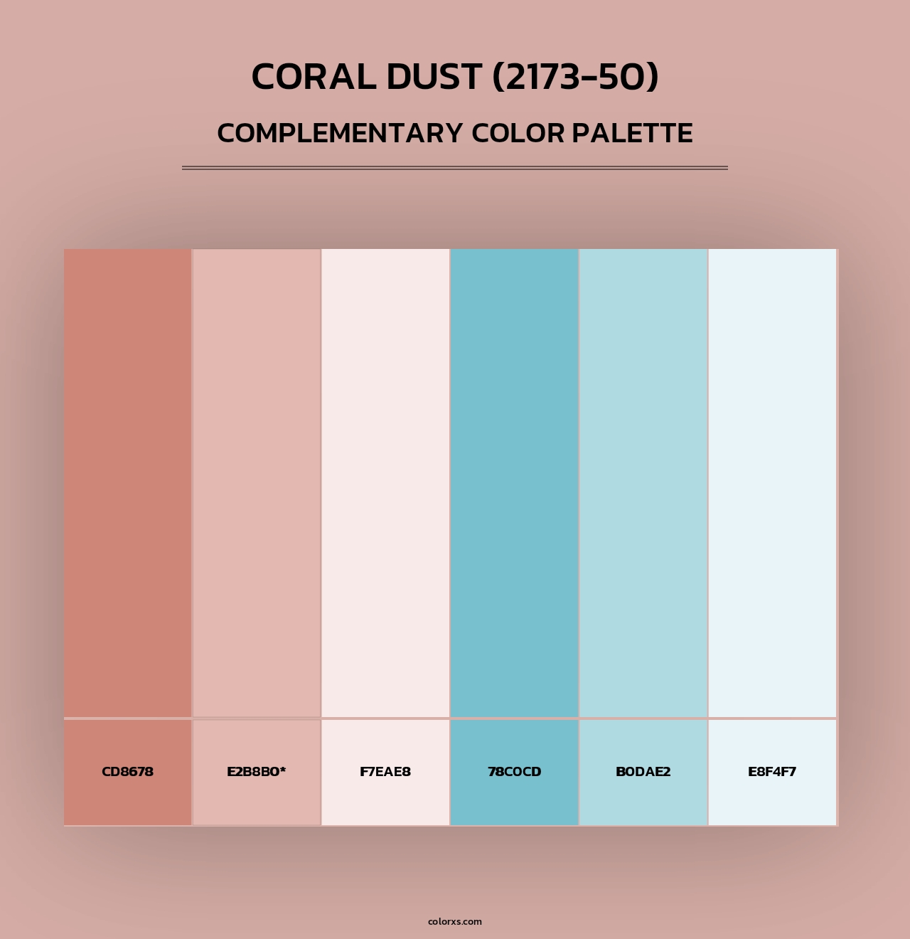 Coral Dust (2173-50) - Complementary Color Palette