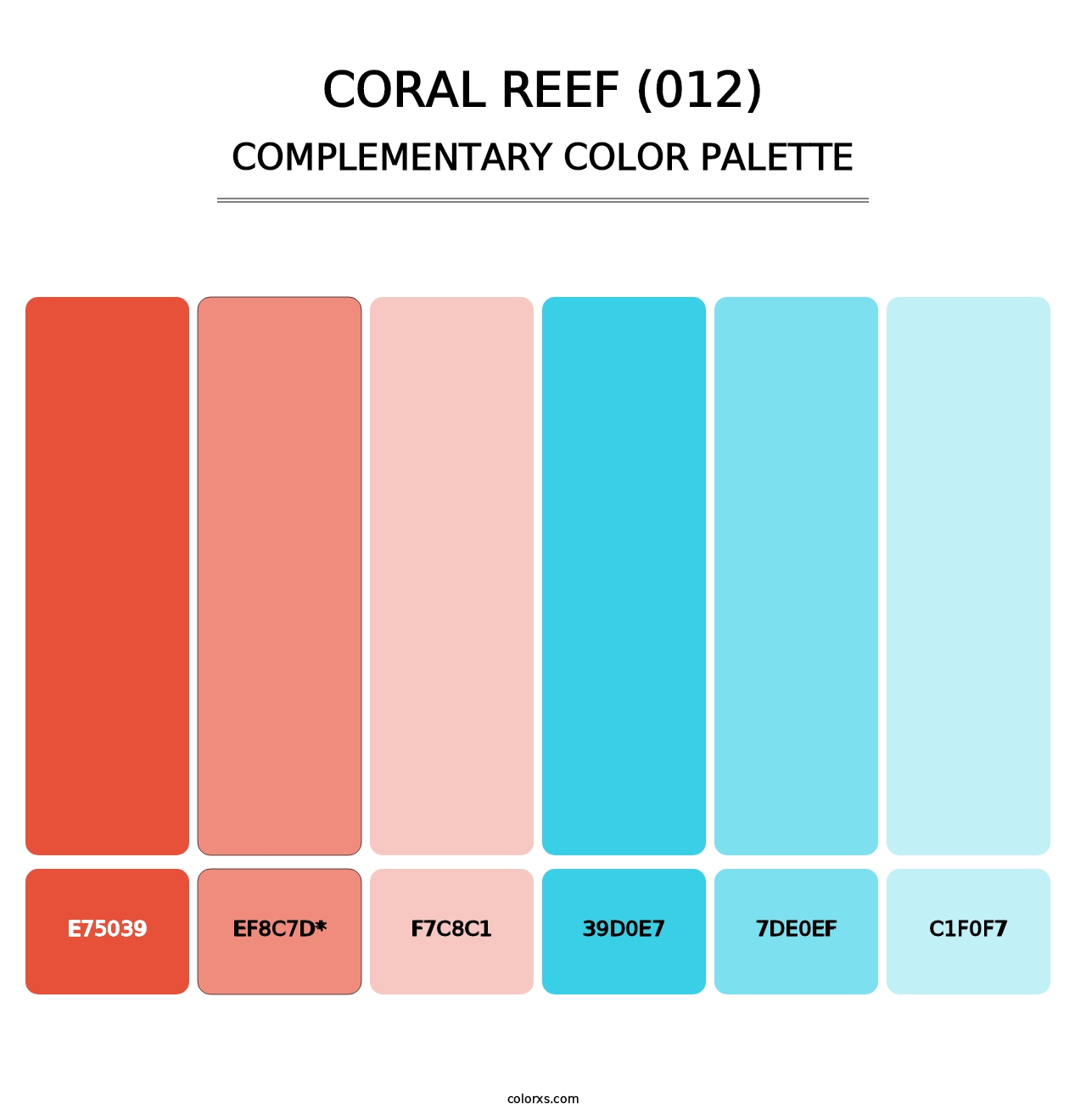 Coral Reef (012) - Complementary Color Palette