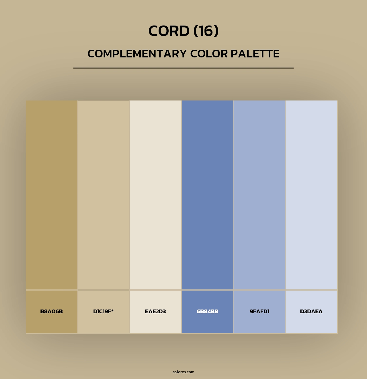 Cord (16) - Complementary Color Palette