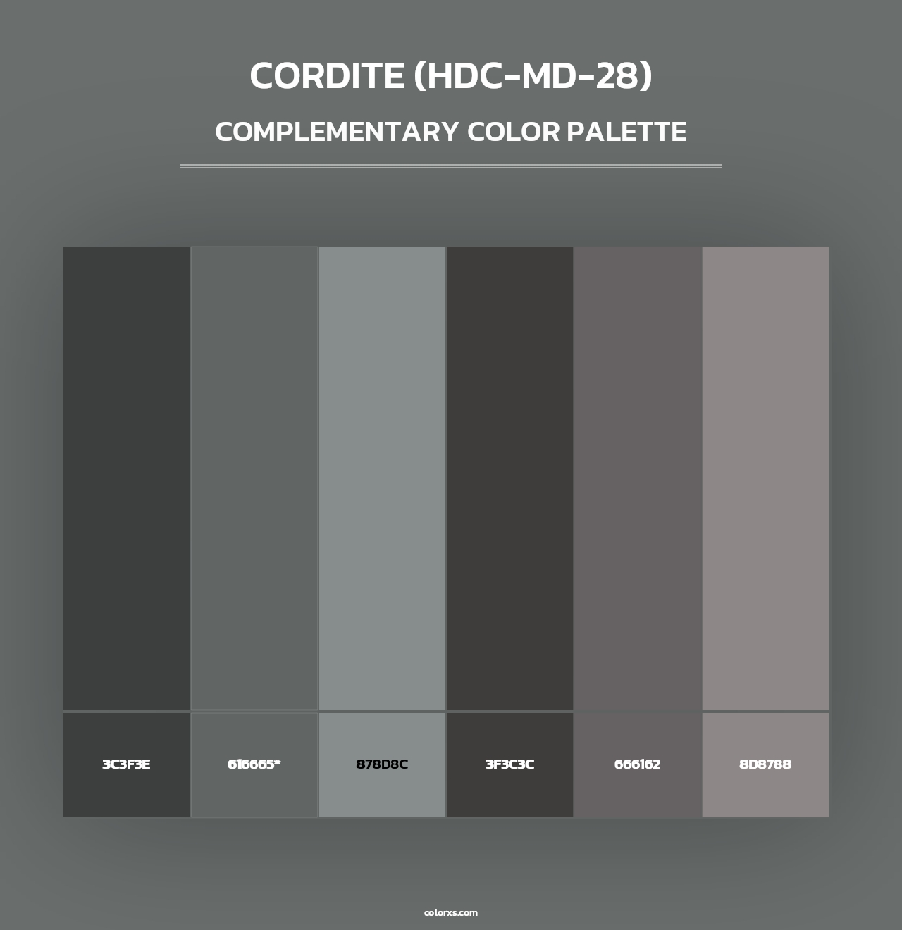 Cordite (HDC-MD-28) - Complementary Color Palette
