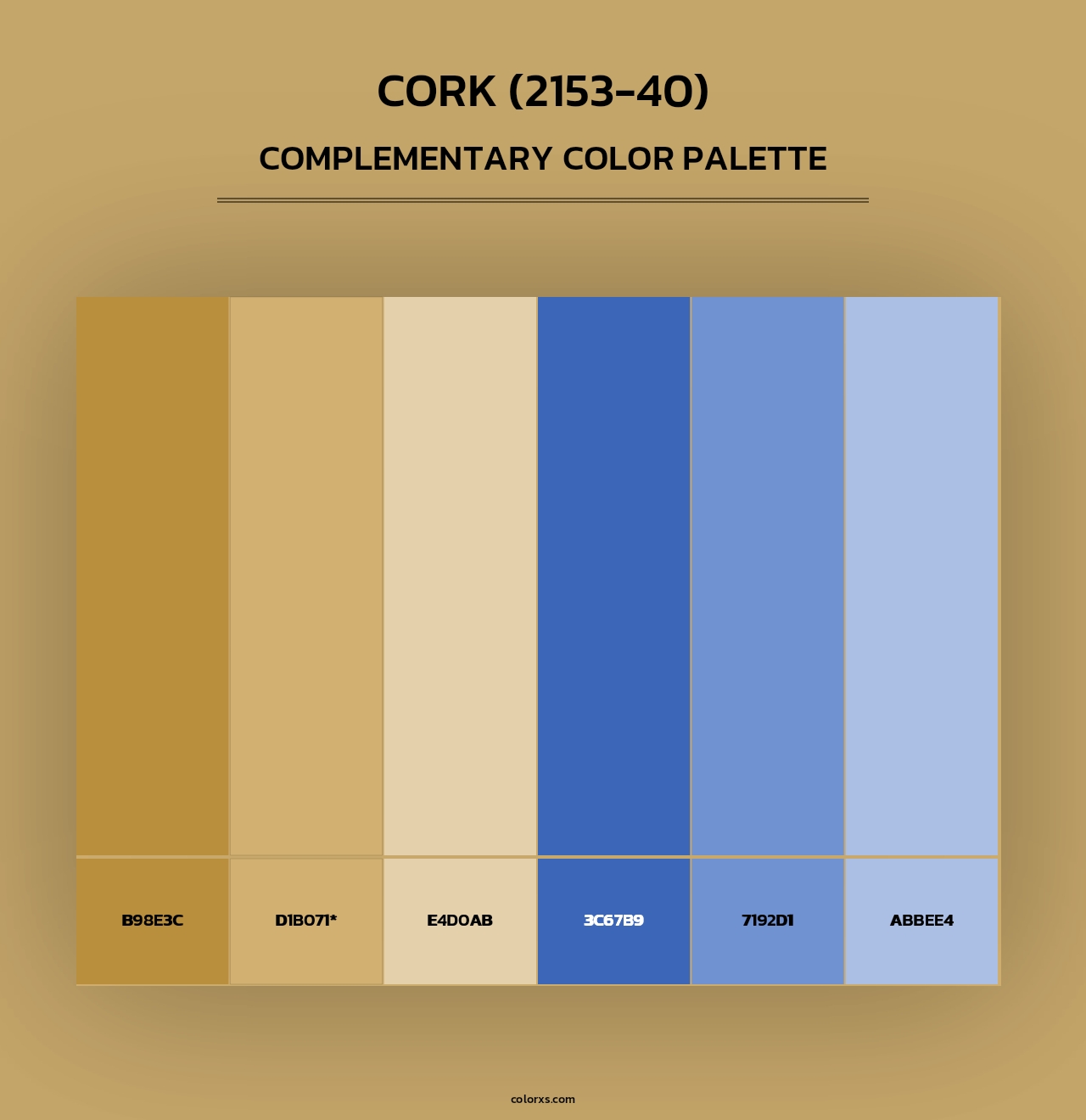 Cork (2153-40) - Complementary Color Palette