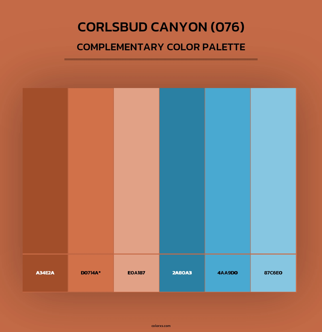 Corlsbud Canyon (076) - Complementary Color Palette