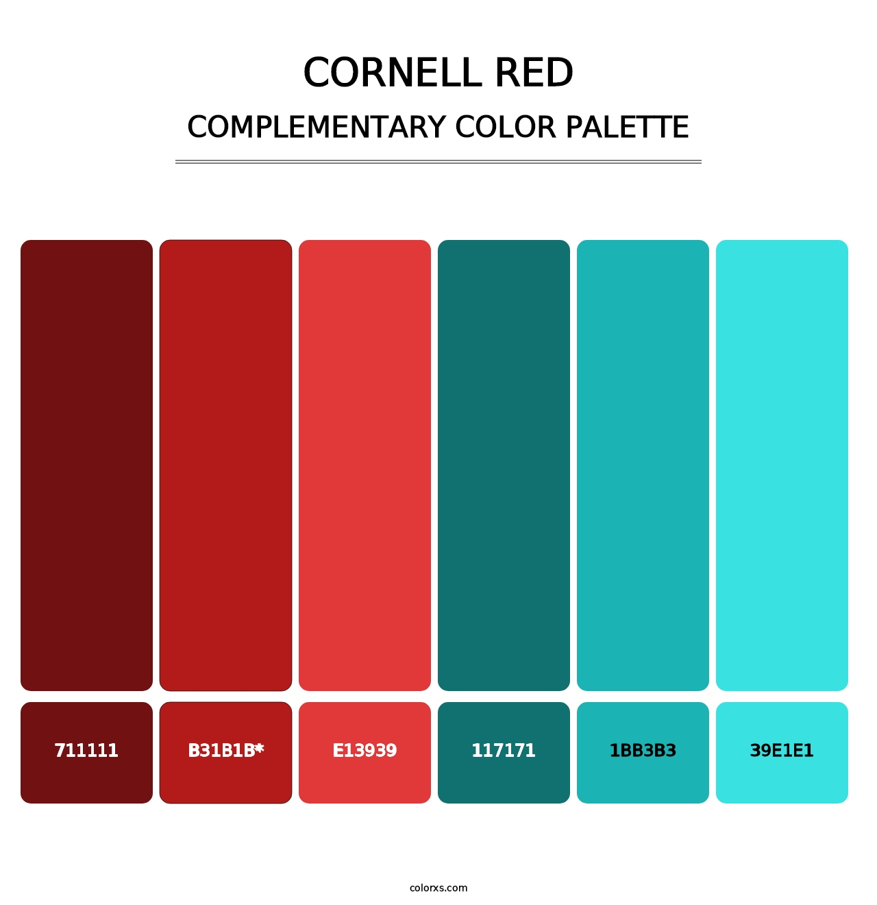 Cornell Red - Complementary Color Palette