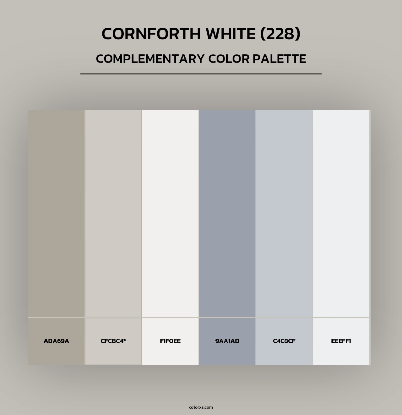 Cornforth White (228) - Complementary Color Palette