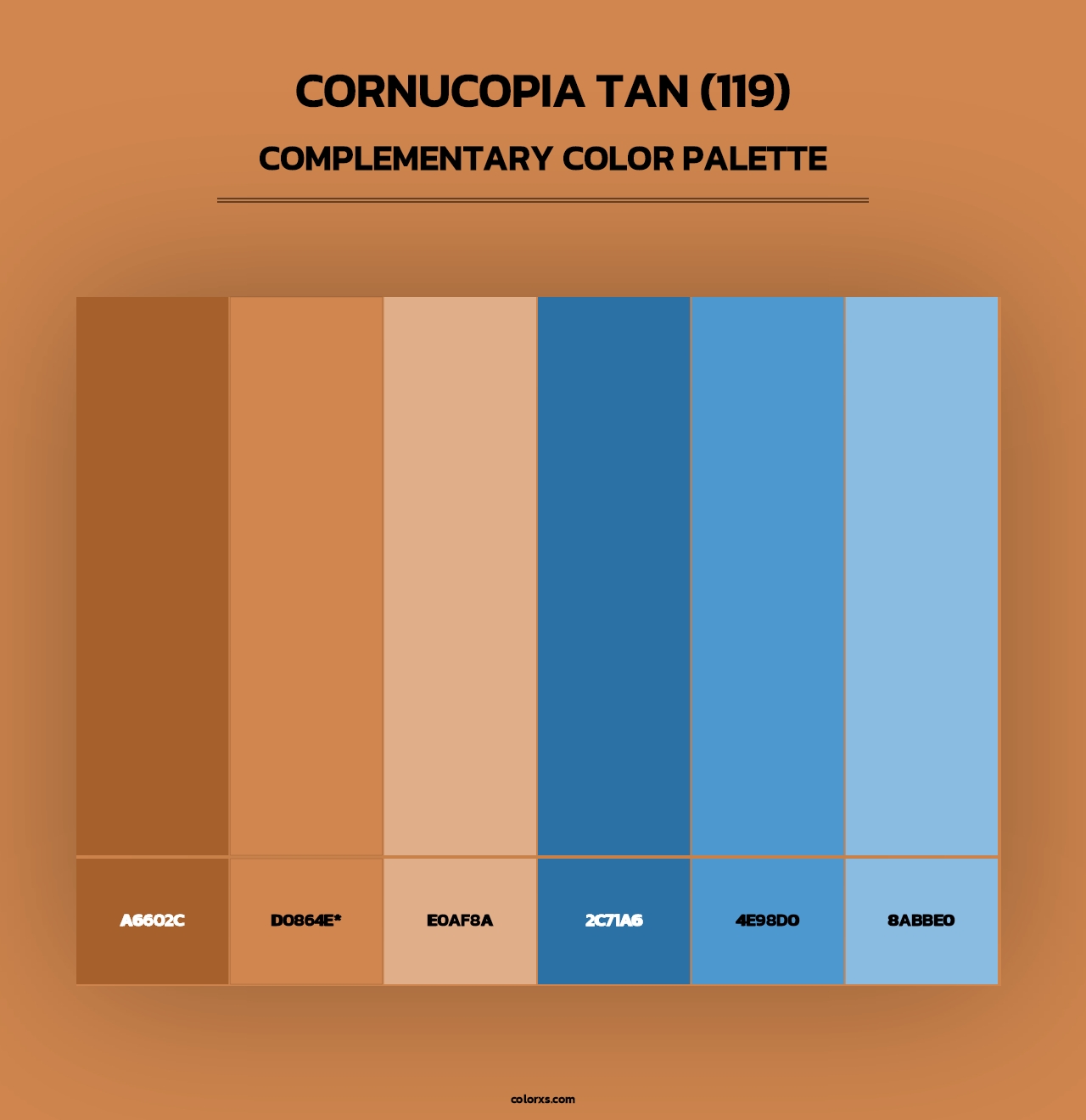 Cornucopia Tan (119) - Complementary Color Palette