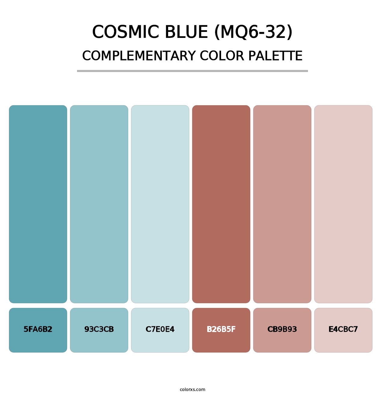 Cosmic Blue (MQ6-32) - Complementary Color Palette