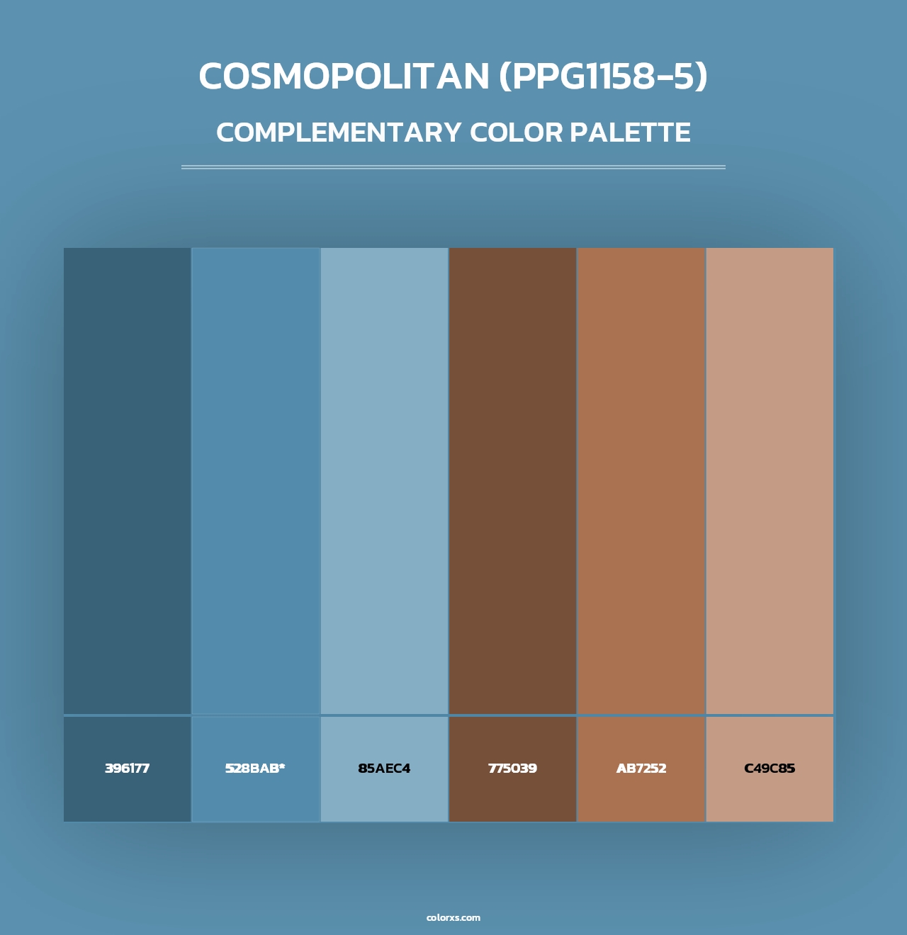 Cosmopolitan (PPG1158-5) - Complementary Color Palette