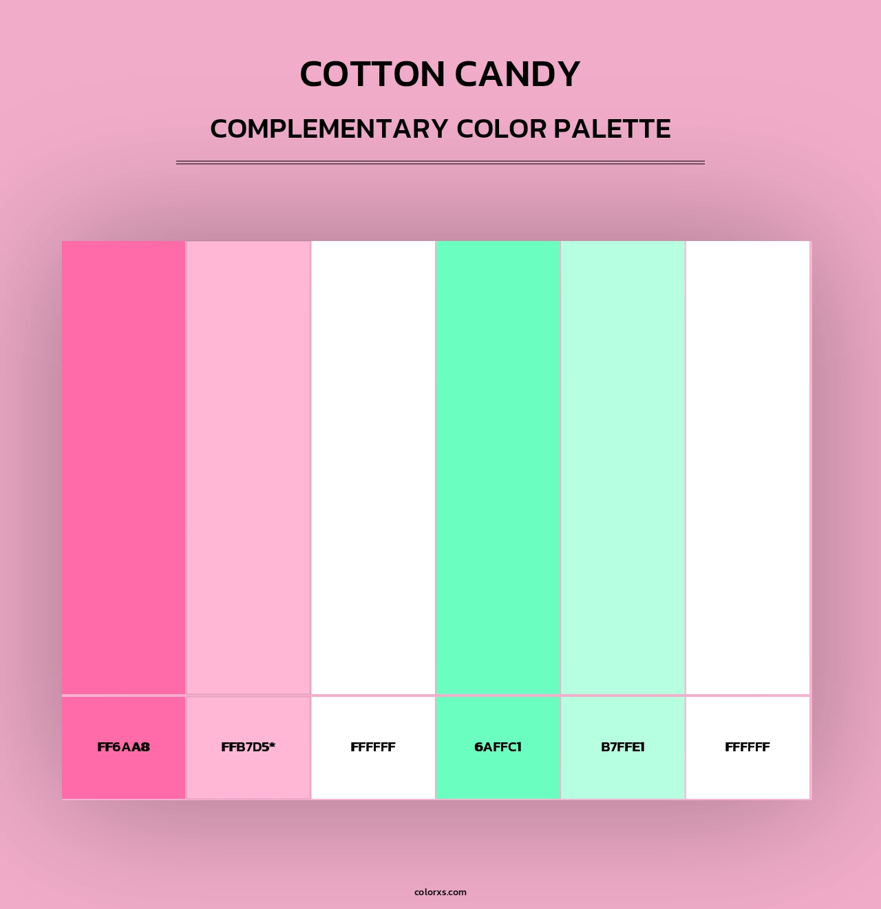 Cotton Candy - Complementary Color Palette