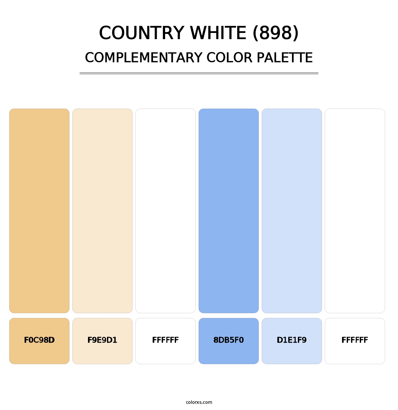 Country White (898) - Complementary Color Palette