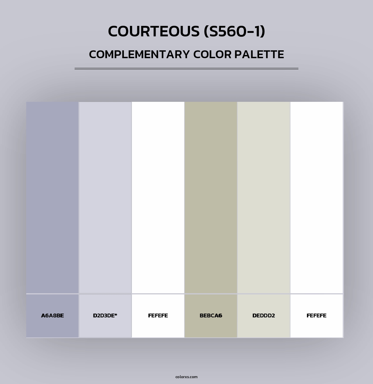 Courteous (S560-1) - Complementary Color Palette