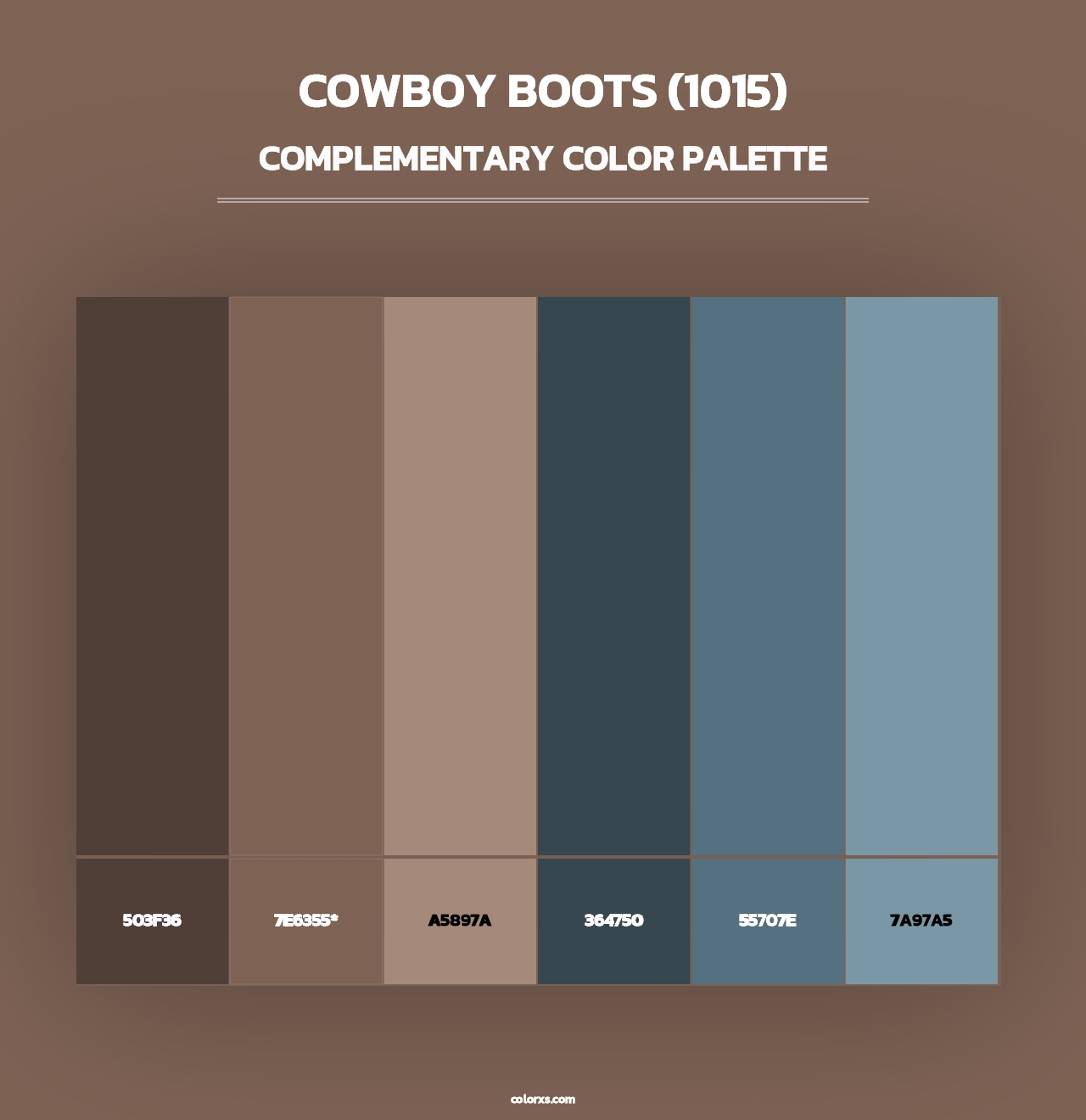 Cowboy Boots (1015) - Complementary Color Palette