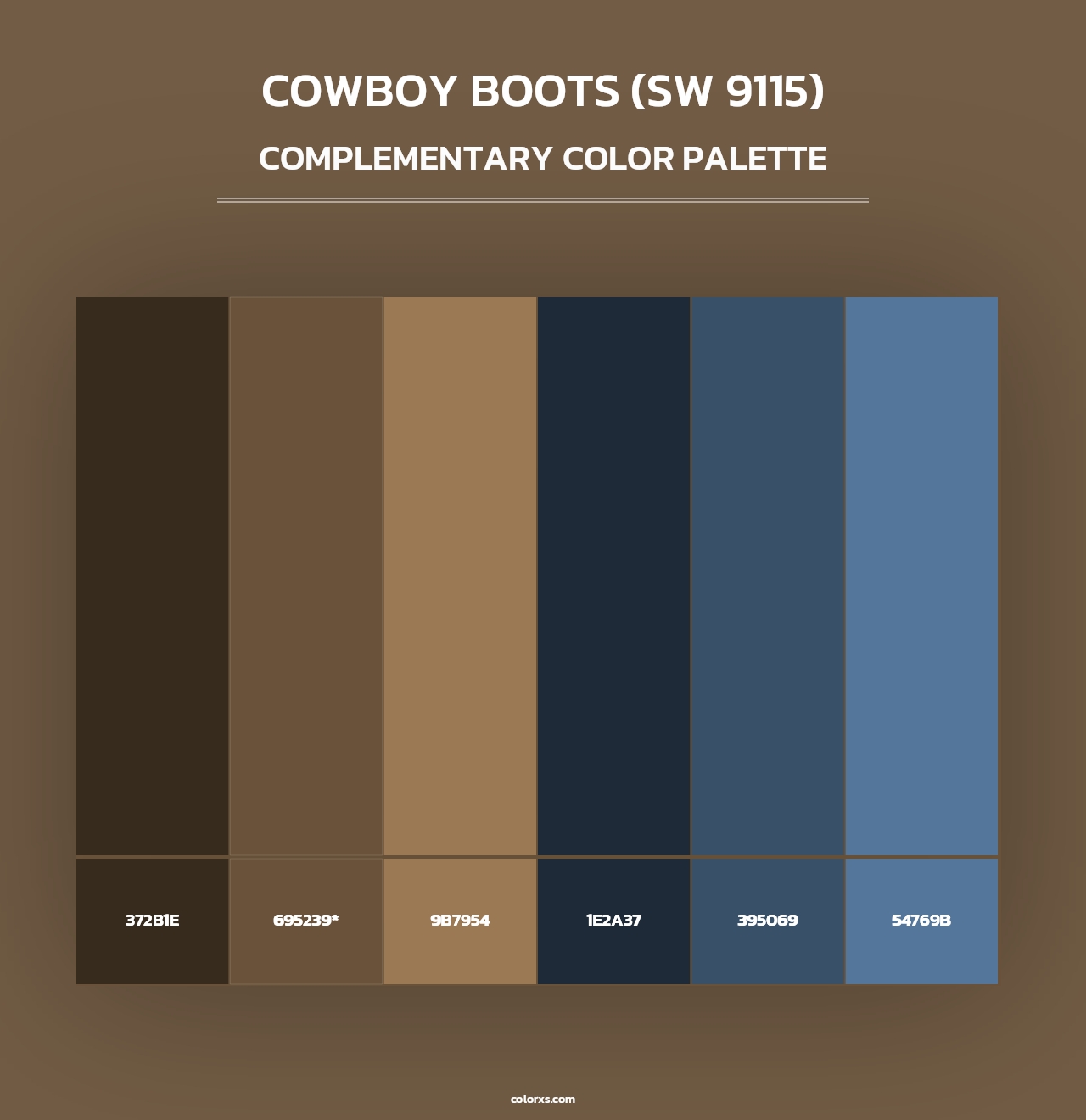 Cowboy Boots (SW 9115) - Complementary Color Palette
