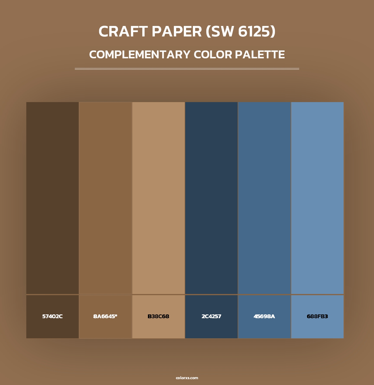 Craft Paper (SW 6125) - Complementary Color Palette