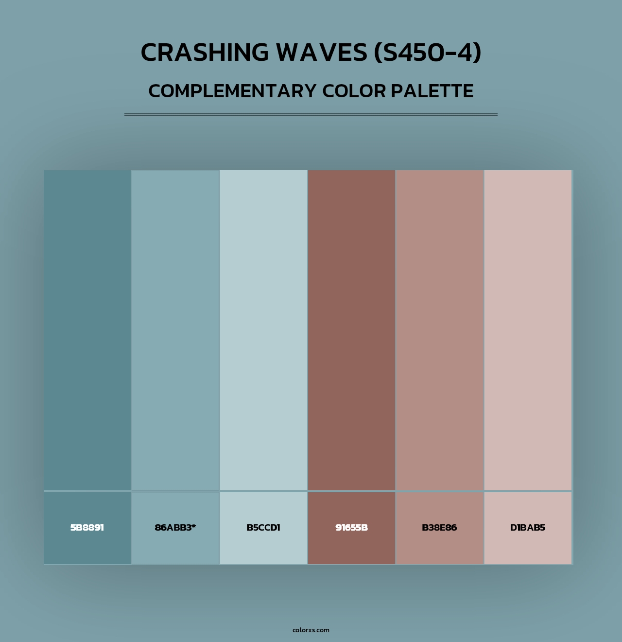 Crashing Waves (S450-4) - Complementary Color Palette