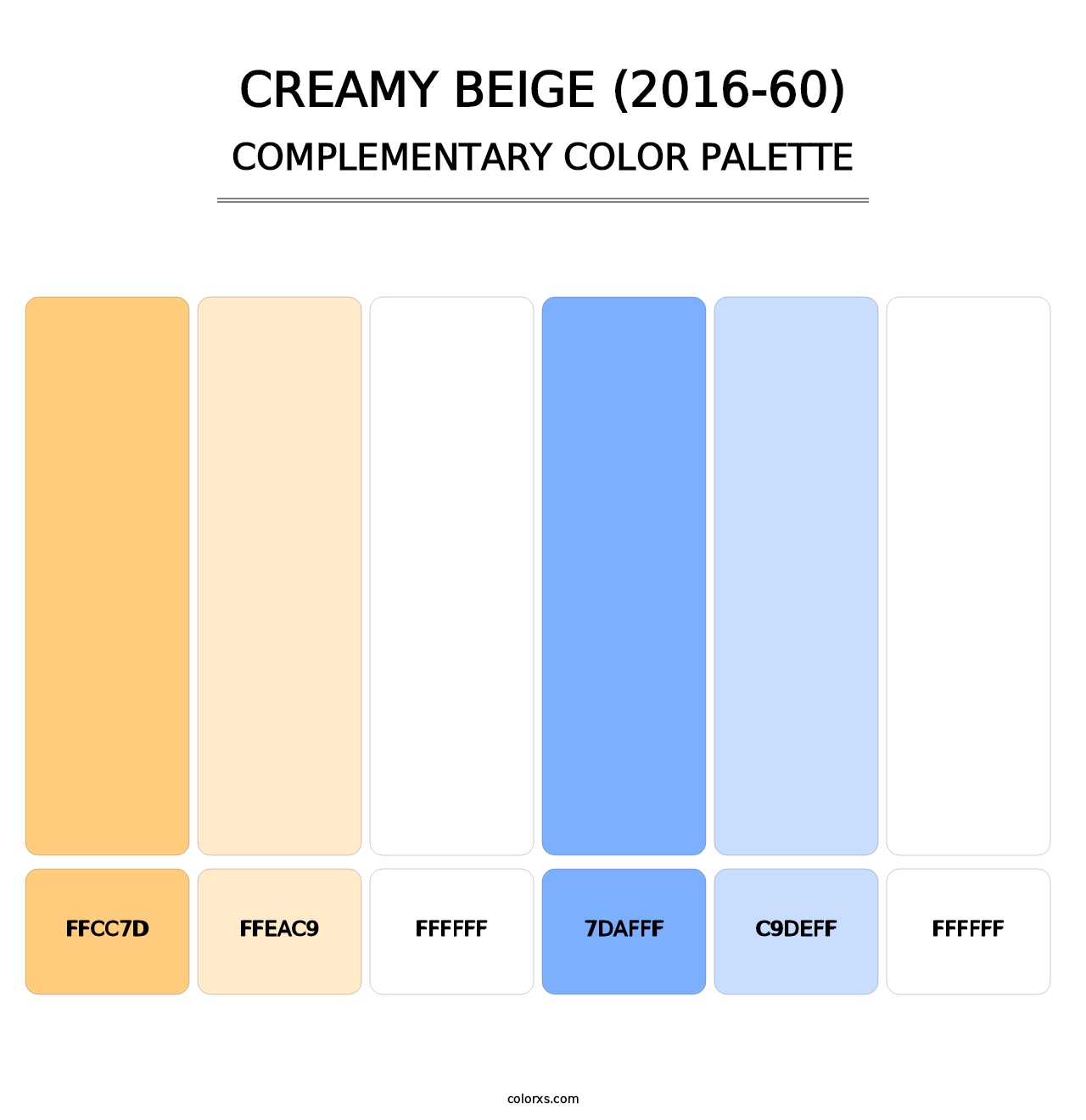 Creamy Beige (2016-60) - Complementary Color Palette