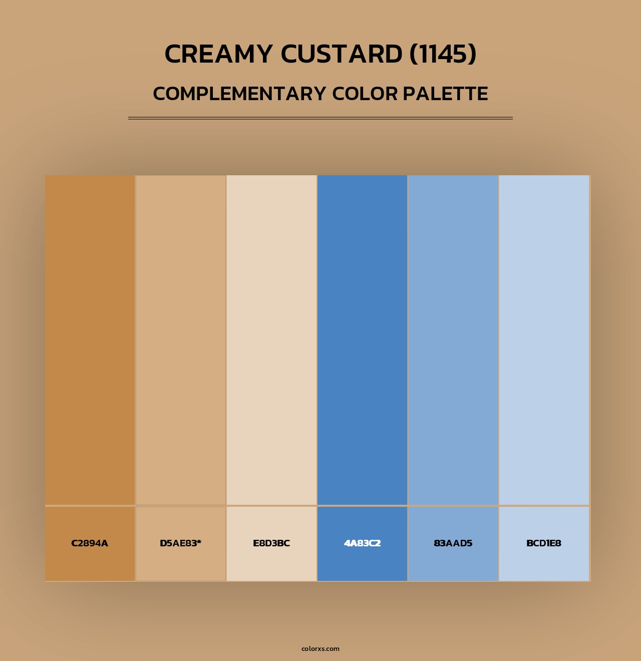 Creamy Custard (1145) - Complementary Color Palette