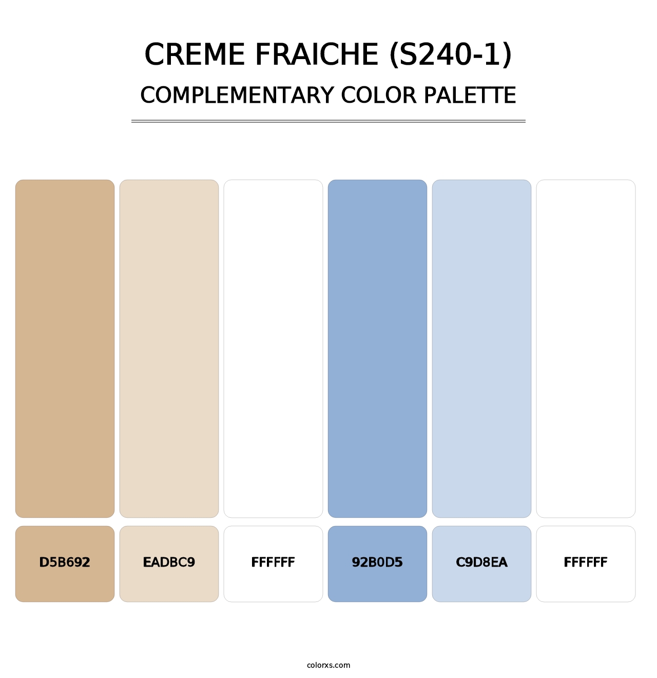Creme Fraiche (S240-1) - Complementary Color Palette
