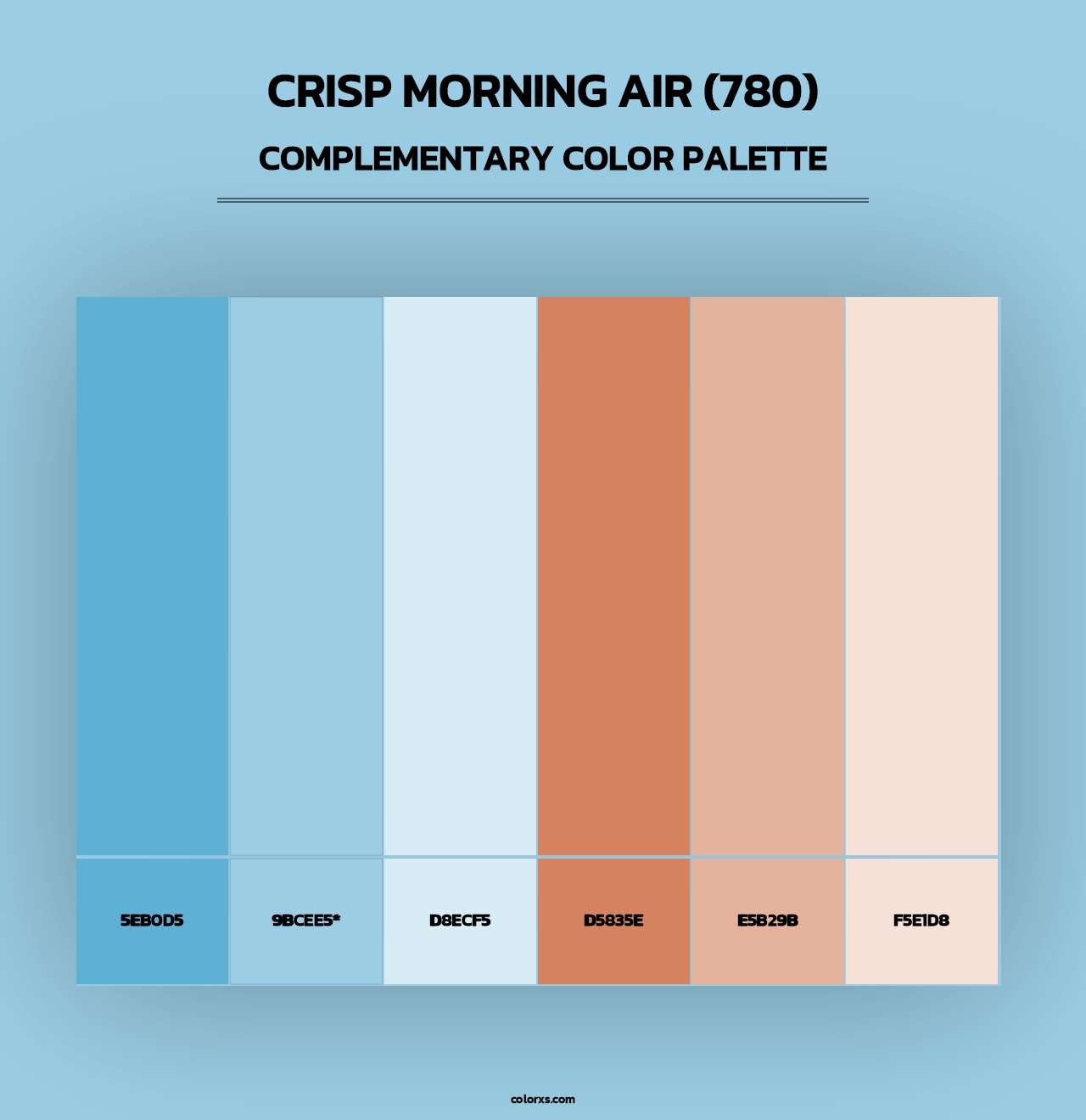 Crisp Morning Air (780) - Complementary Color Palette