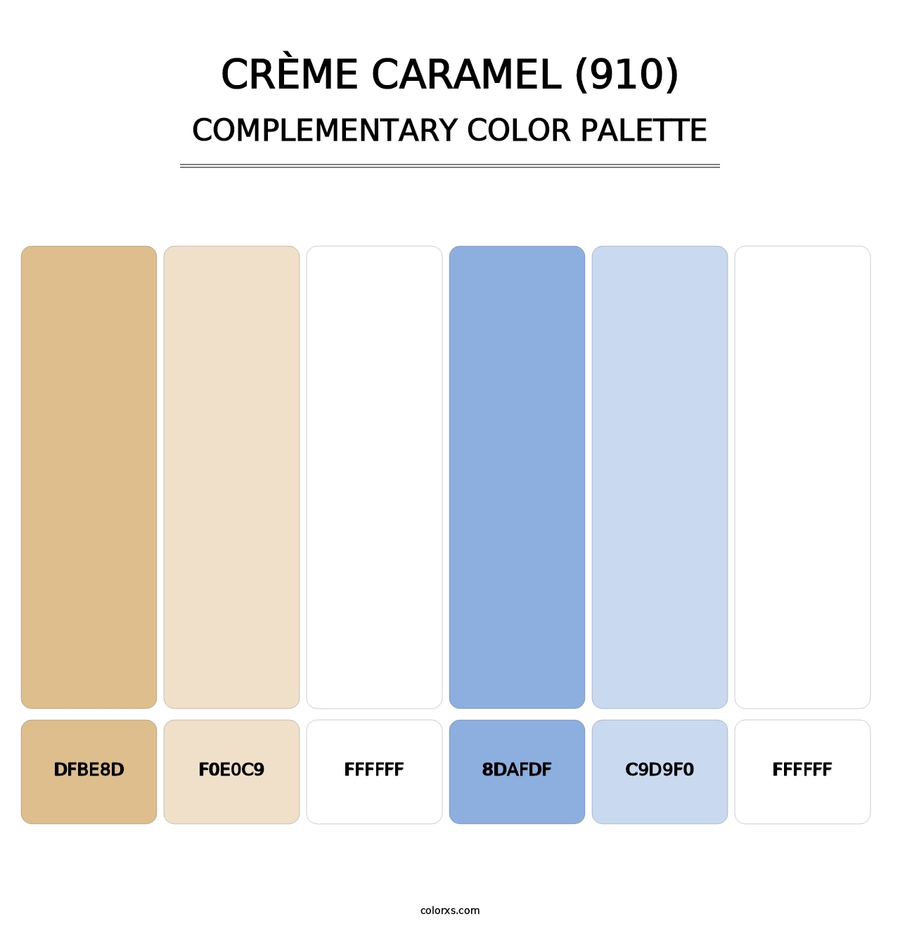 Crème Caramel (910) - Complementary Color Palette