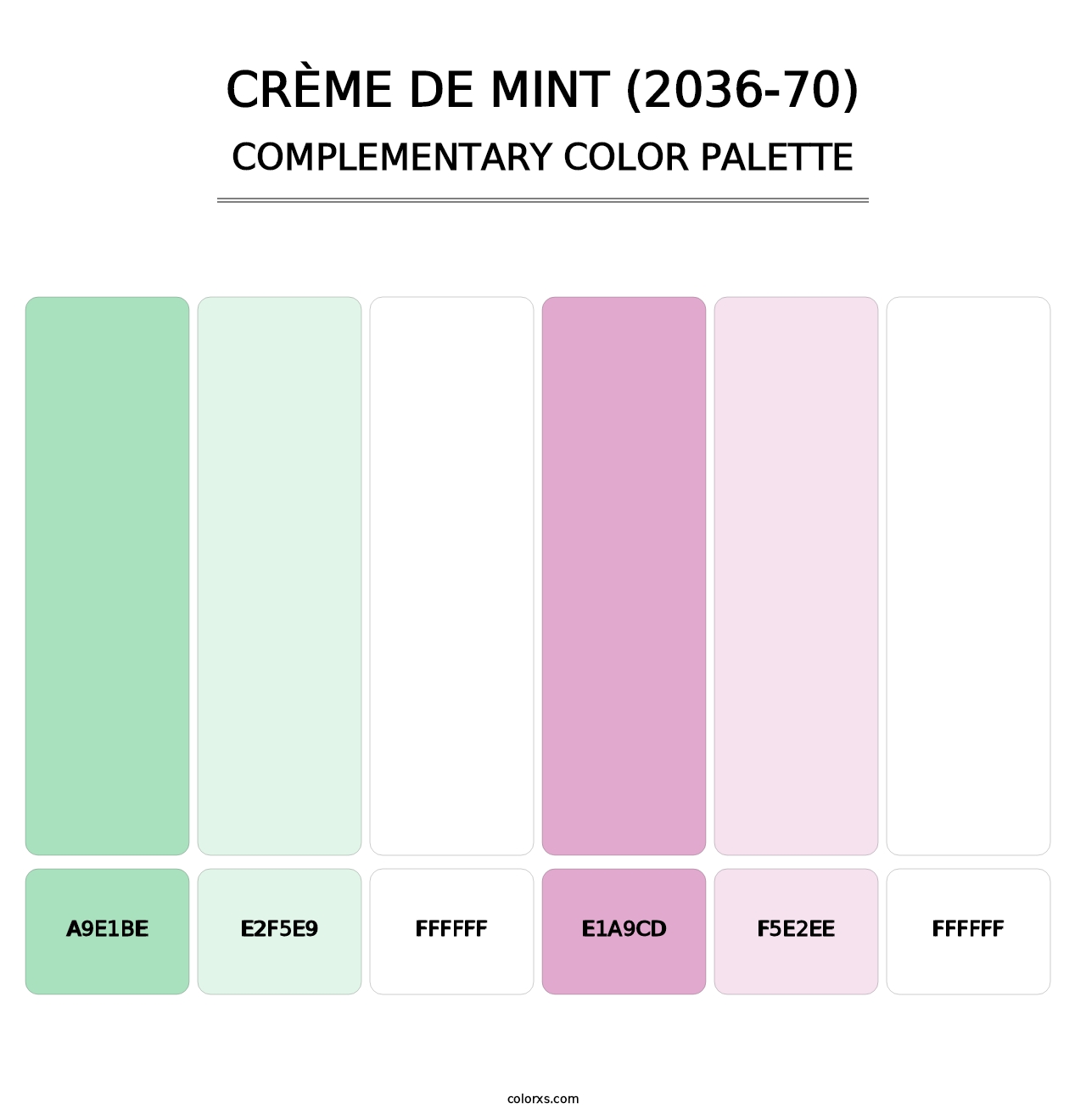Crème de Mint (2036-70) - Complementary Color Palette