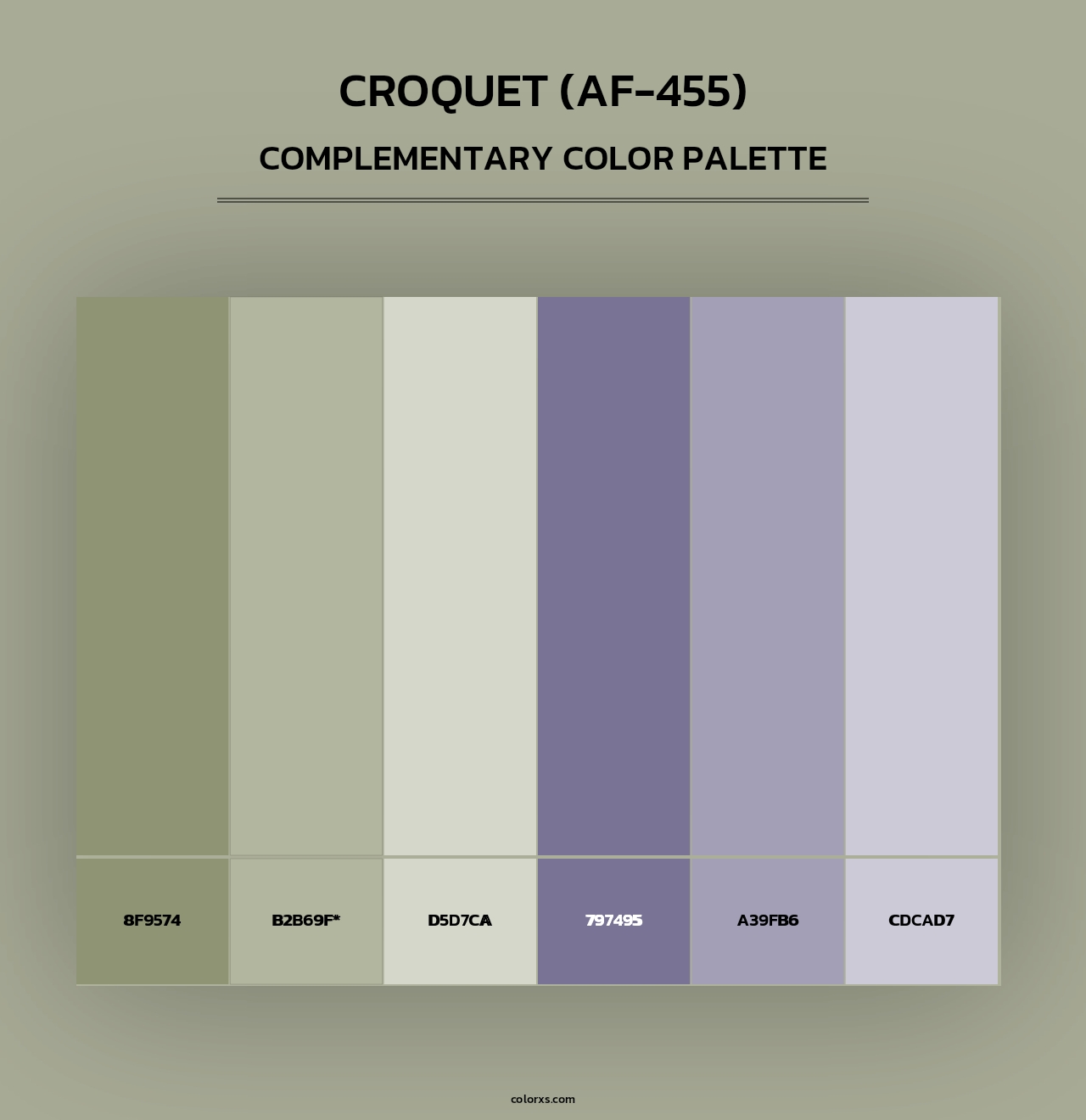 Croquet (AF-455) - Complementary Color Palette