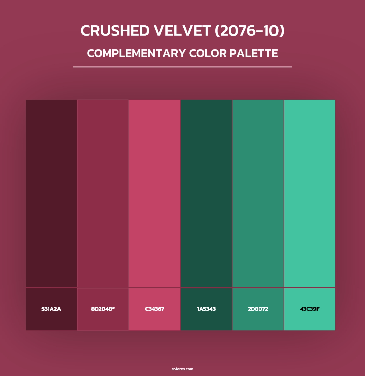 Crushed Velvet (2076-10) - Complementary Color Palette