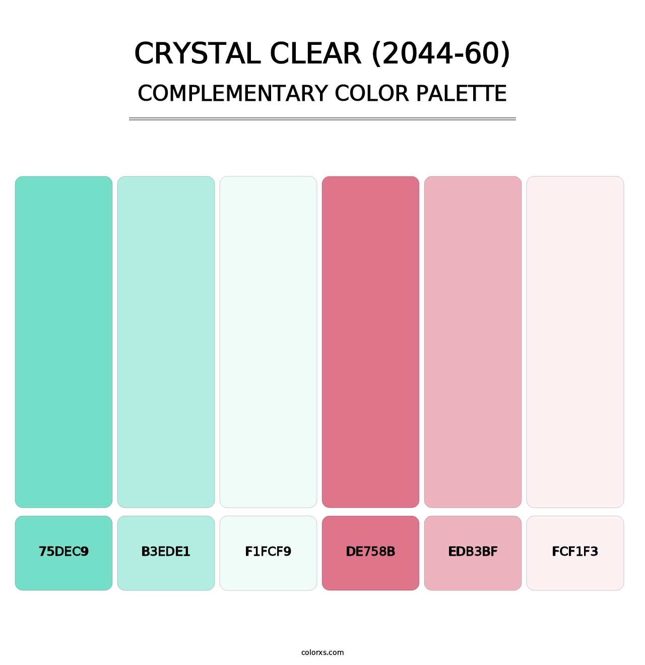 Crystal Clear (2044-60) - Complementary Color Palette